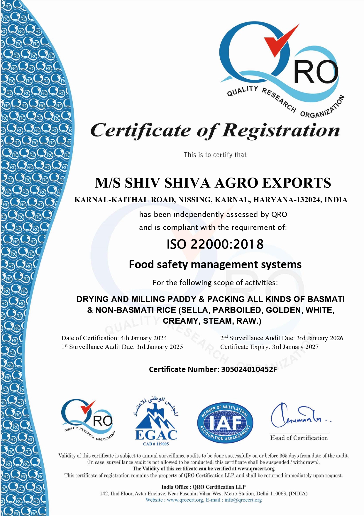 ISO 22000 SHIV SHIVA AGRO EXPORTS QRO EGAC 305024010452F_page-0001